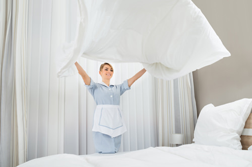 Reinigung von Hotelzimmern